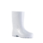 BOTA PVC BRANCA CANO MEDIO COM FORRO